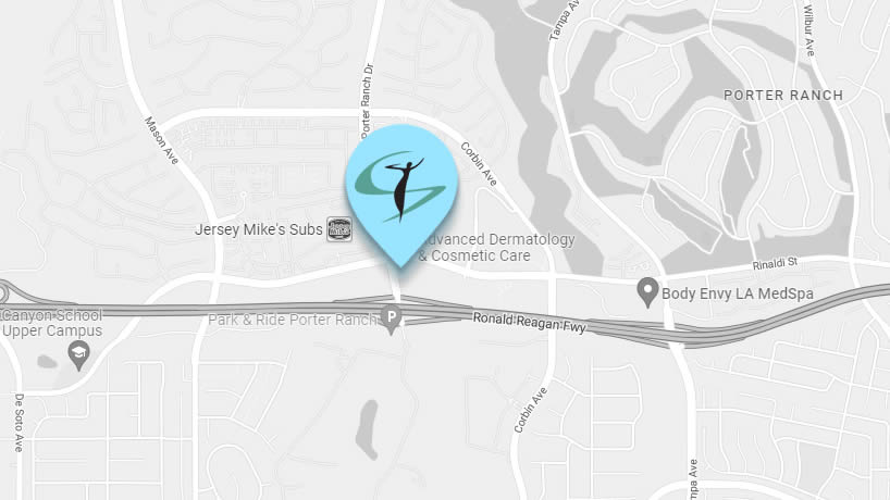 Link to Advanced Dermatology & Cosmetic Porter Ranch location  on Google maps